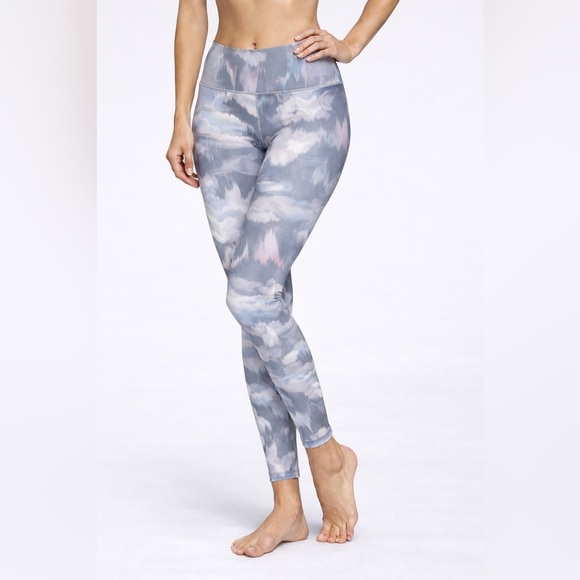 Zella Pants - Zella Studio Lite High Waist 7/8 Leggings Gray Blue Pink XS Like New